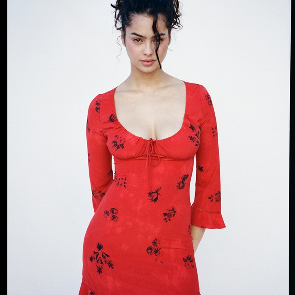 Realisation Par Red Sofia Floral Mini Dress